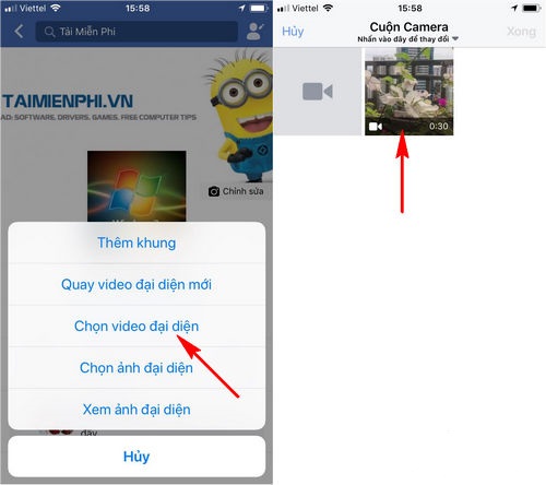 Facebook chính thức cho phép chọn video làm avatar