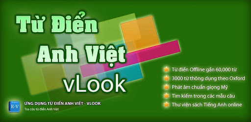 Từ điển Anh- Việt Vlook trên điện thoại